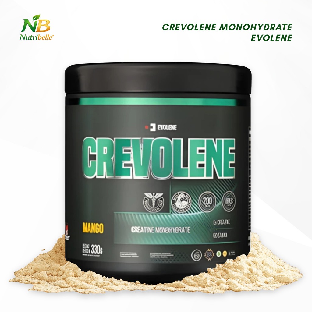 Evolene Crevolene Creatine Monohydrate | Suplemen Fitness Gym Otot Strength Power Recovery Workout