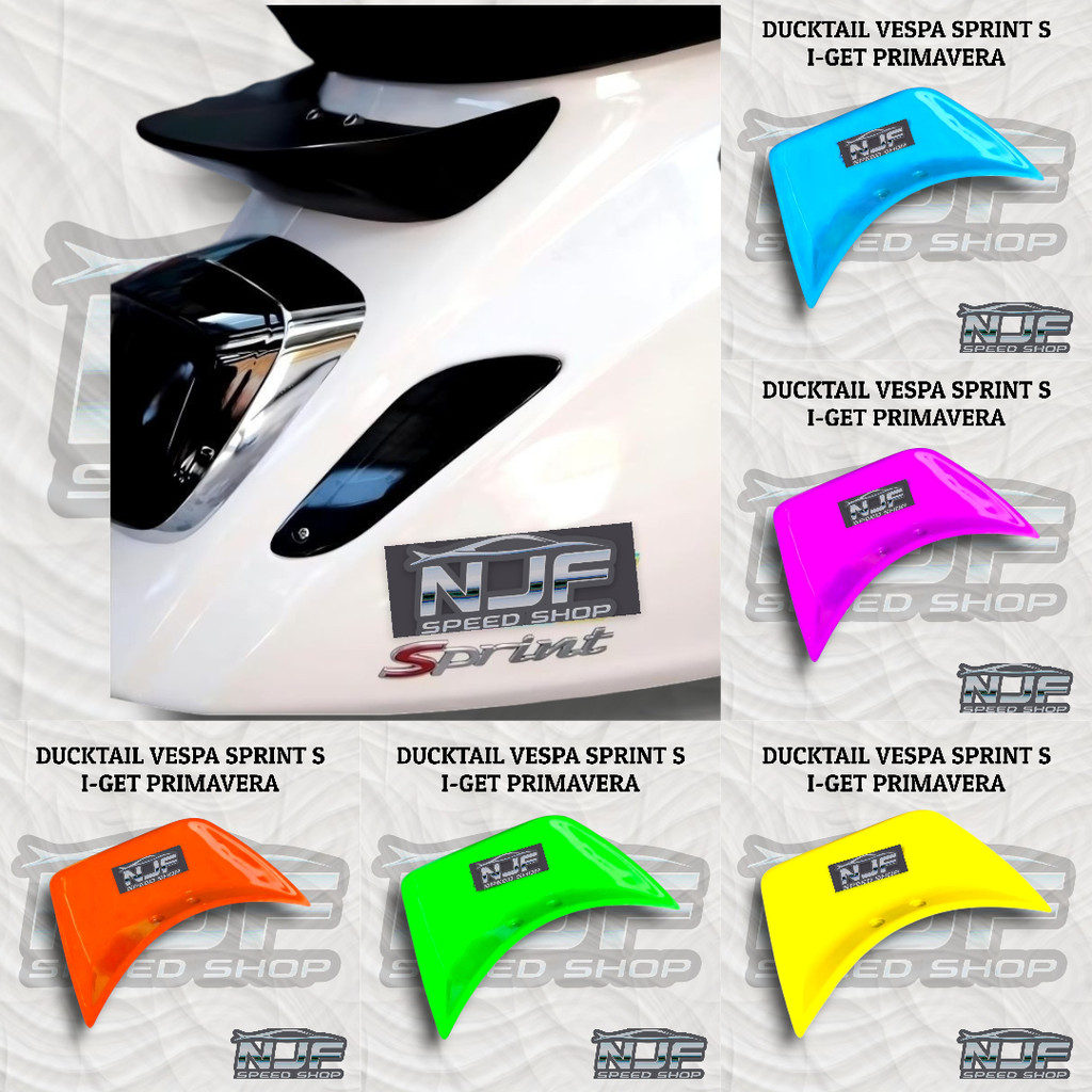 DUCKTAIL VESPA MATIC SPRINT S I-GET PRIMAVERA BEHEL VESPA SPRINT S I-GET PRIMAVERA