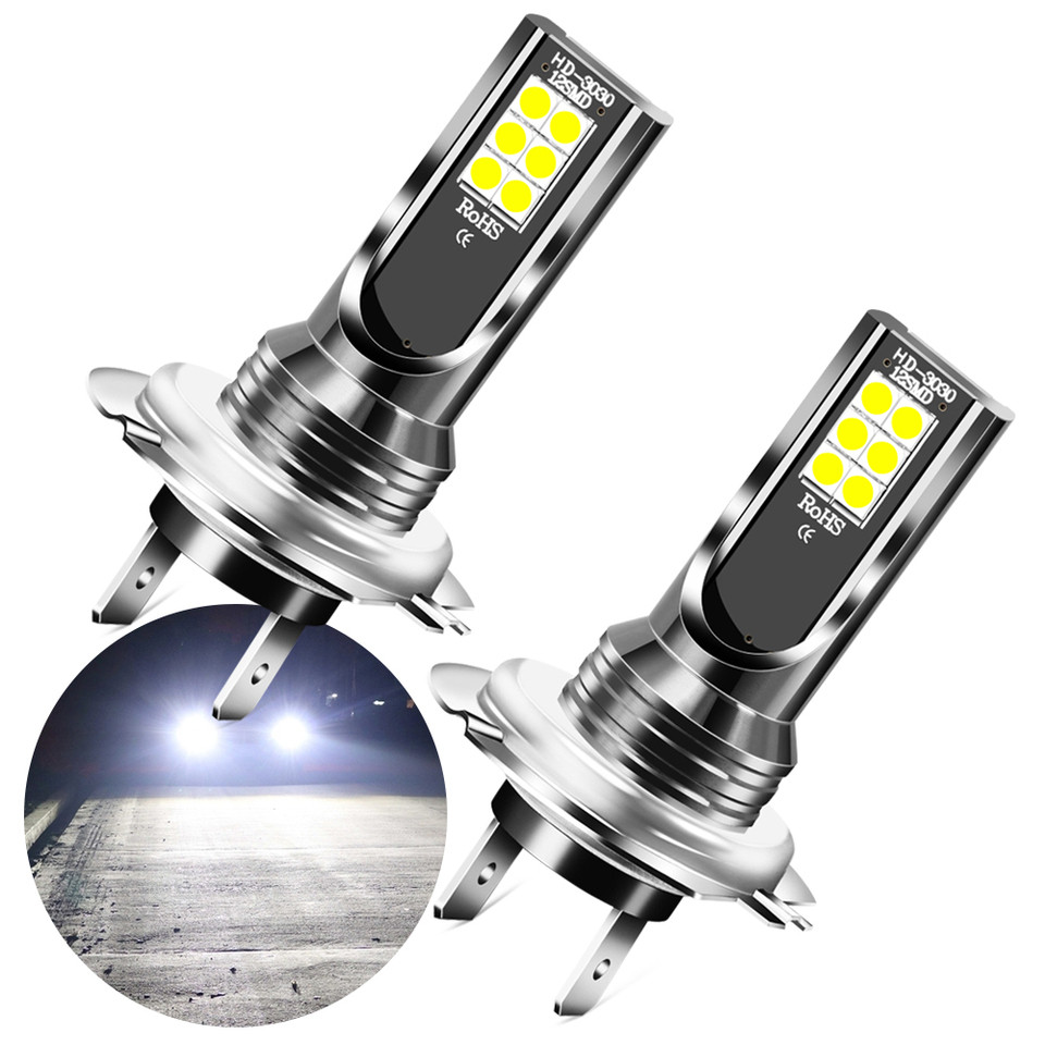 2x H7 LED Car Headlight Bulbs Super Bright For Mercedes Benz A180 A200 A260 W203 W210 W211 AMG W204 