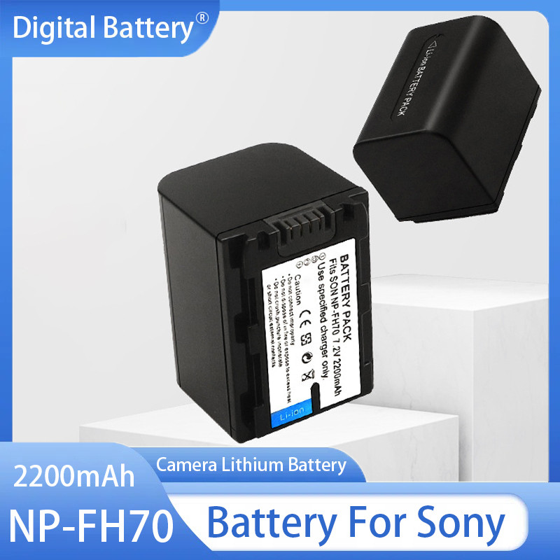 NP-FH70 Battery 2200mAh Reargeable Batteries for Sony NP-FH30 NP-FH40 NP-FH60 NP-FH50 NP-FH70 HDR-XR