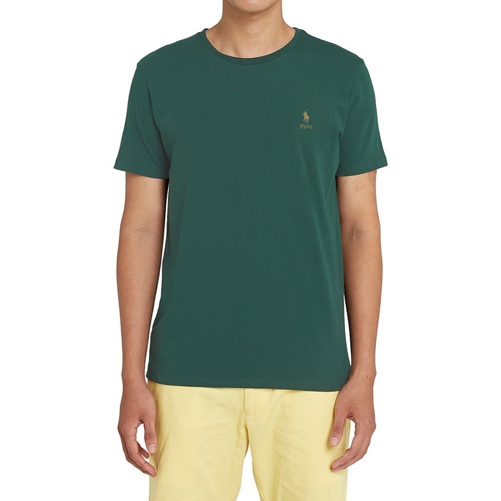 SYAZIAS POLO SPORT - 70.0013.97 Jersey Crewneck T-Shirt Mens  - Emerald Green