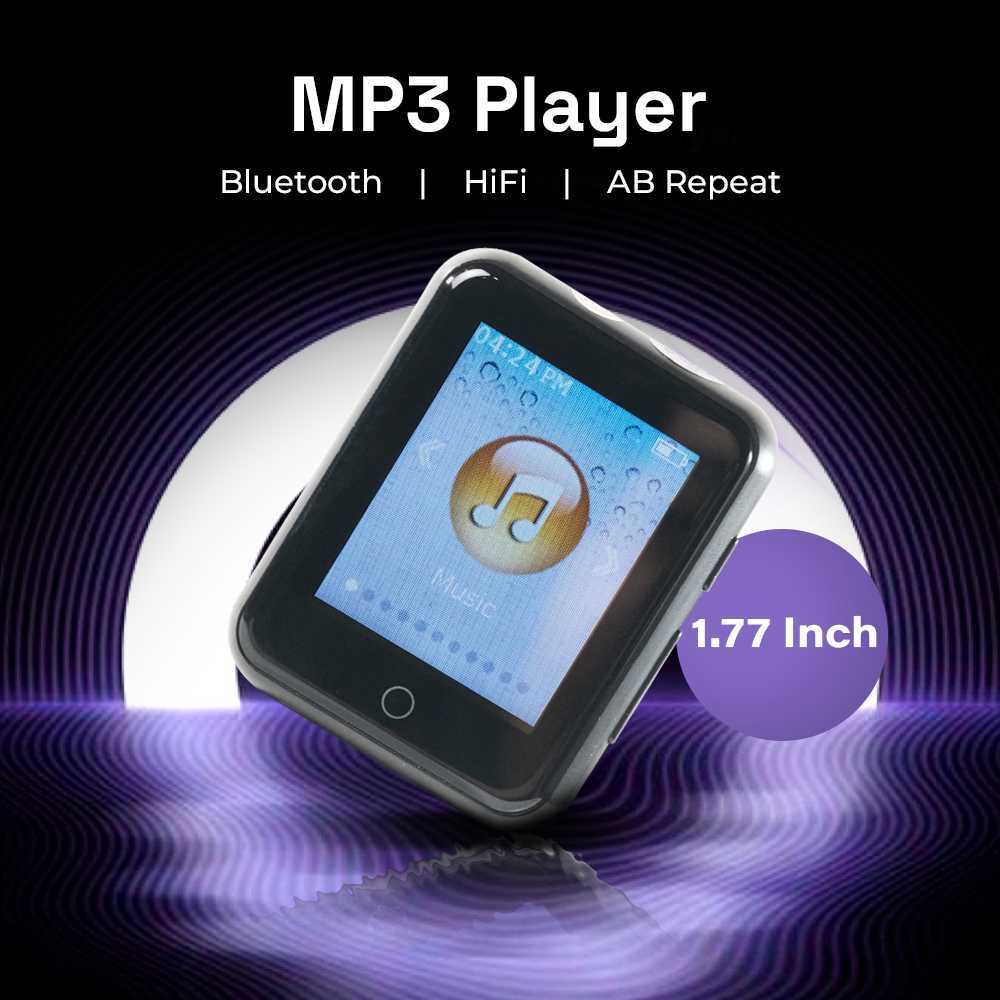 Worallymy MP3 Digital Audio Player Bluetooth HiFi AB Repeat 1.77 Inch - S309