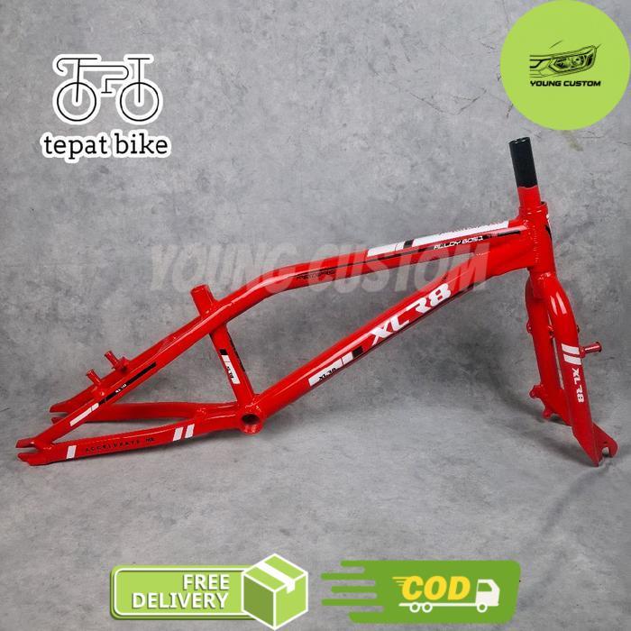 Frame/Rangka/Batangan Fork BMX 20 Inch XLR8 PEGAS Alloy & Steel with Pivot VBrake XBrake / Disc Brak