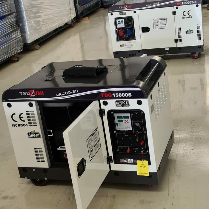 Silent genset Diesel Tsuzumi Japan 10000 watt 1 phase TDG 15000 S