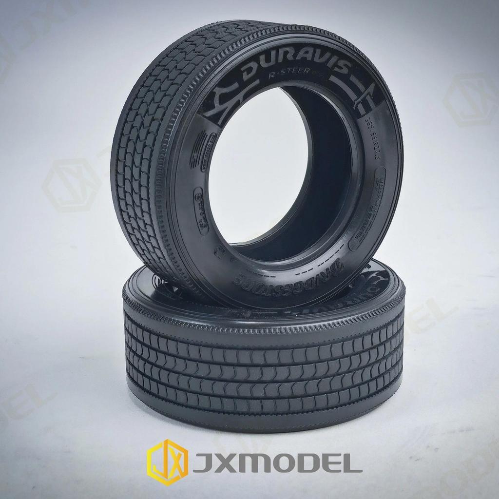 1 Pair RC Truck Narrow And Wide Tyres Tire JXMODEL Tyre For 1/14 Tamiya Rc Tactor Dump Truck  Traile