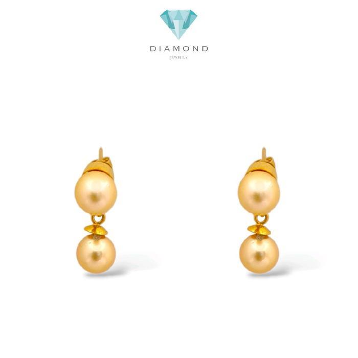Gols Pearl Earrings 23K / Anting Mutiara Emas 23K / Diamond Jewelry / 23AM7WP