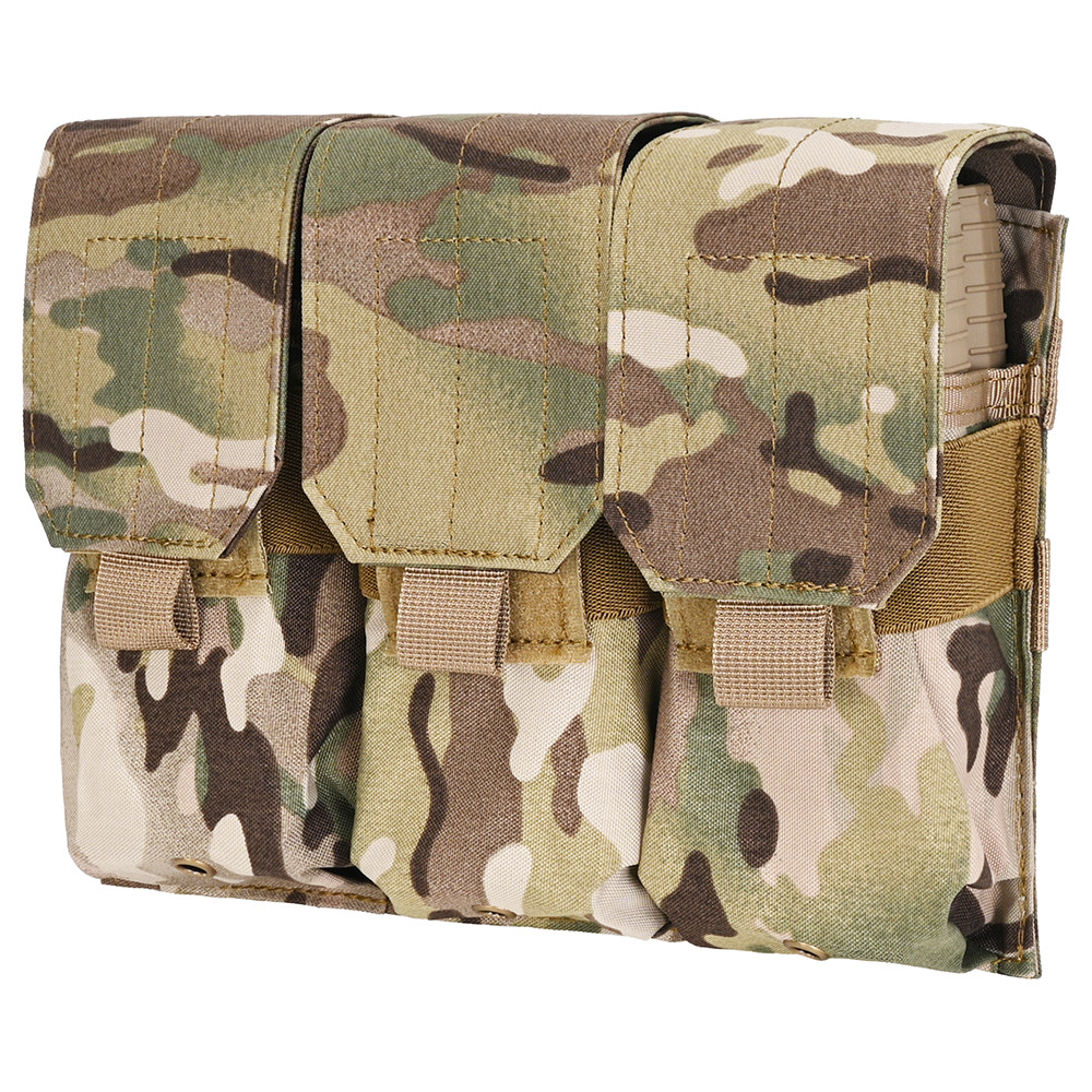 Triple M4 556 Magazine Pouch, Rifle Molle Magazine Pouch, Flip Top Magazine Pouch, 556 Ammo Clip Pou