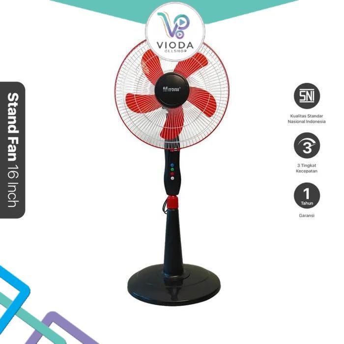 Miyoshi Stand Fan 1603 B.5 16 Inch - Kipas Berdiri Ekonomis Berkualitas