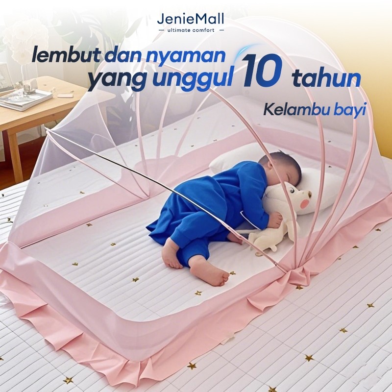 Kelambu Bayi Lipat Kojong Anti Nyamuk Bayi Size Besar dan Kecil Kelambu Bayi Portable Bahan yang Ama