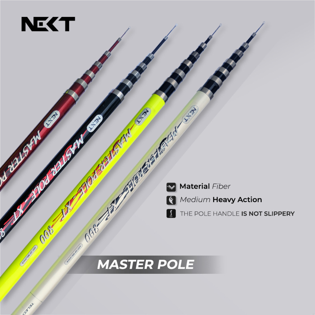 Tegek Pancing Versus Next Master Pole – Bahan Fiber | Bisa untuk Tiang Bendera