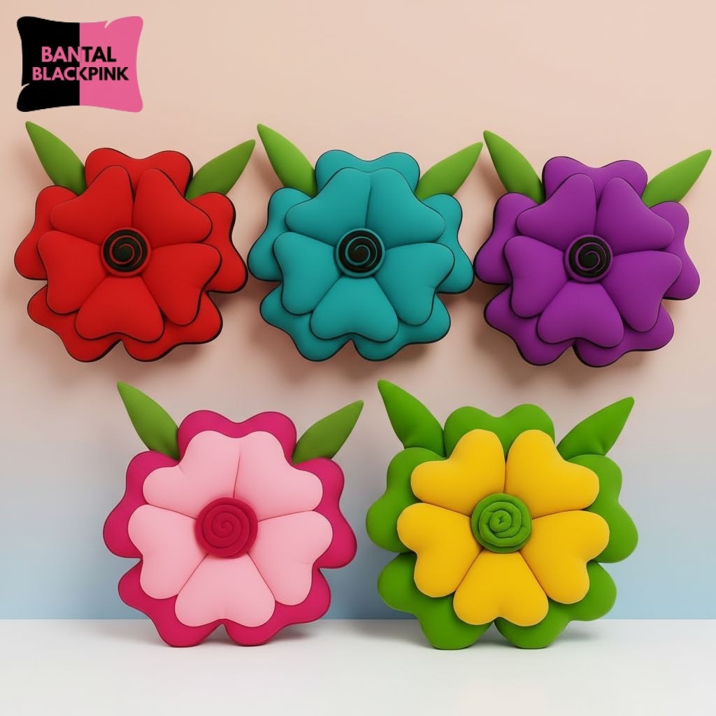 Bantal Bunga Mawar Bantal Bunga Aesthetic Hiasan Kursi Bantal Sofa SNI