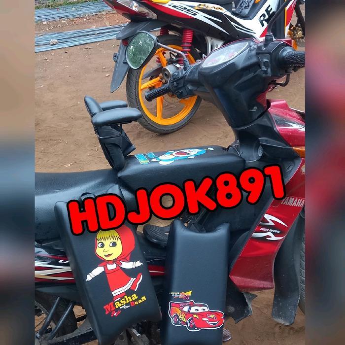 Promo jok boncengan SANDARAN anak Motor vega ZR karakter kartun - polos Terlaris