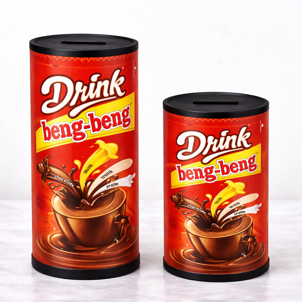 Celengan Unik Motif Ciki Snack Chitato Beng Beng Karakter Celengan Permanen Buka Tutup Besar Target