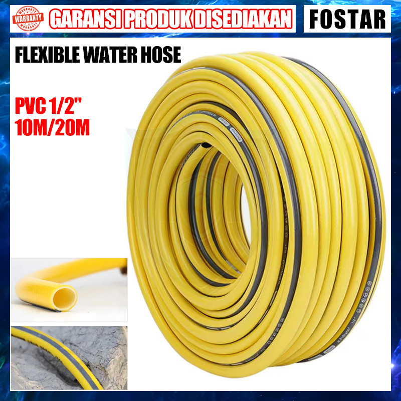 Selang Mesin Cuci 10 Meter 20 Meter Selang Mesin Cuci Motor PVC 1/2"