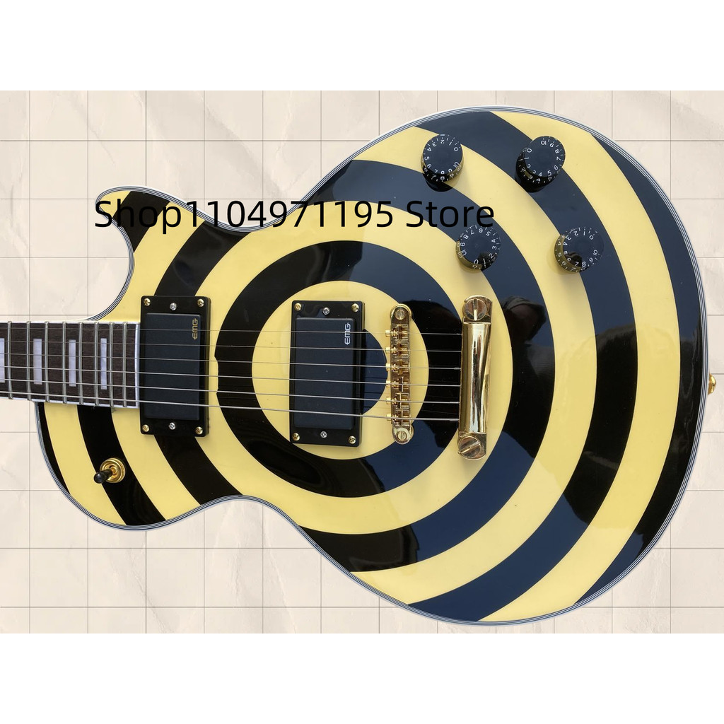 fast shipping  electric guitar  Custom Shop Zakk Wylde Bullseye PickElectric Guitar in stock
