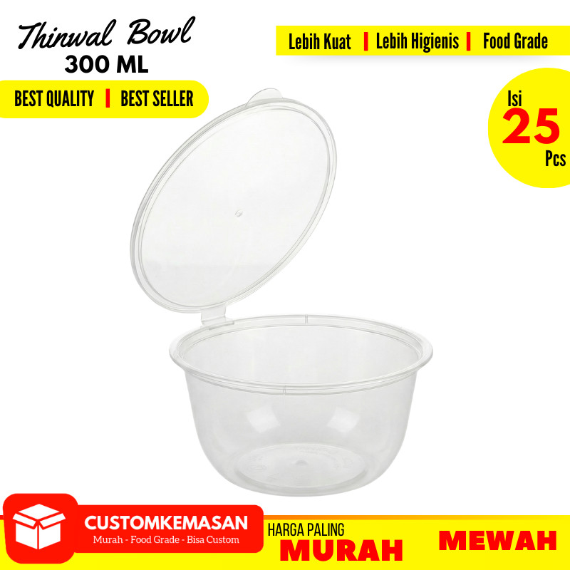 Thinwall Bulat 300ml / Thinwall Bowl / Thinwall Bowl 300ml / Thinwall / Thinwall Bulat / Cup Thinwal