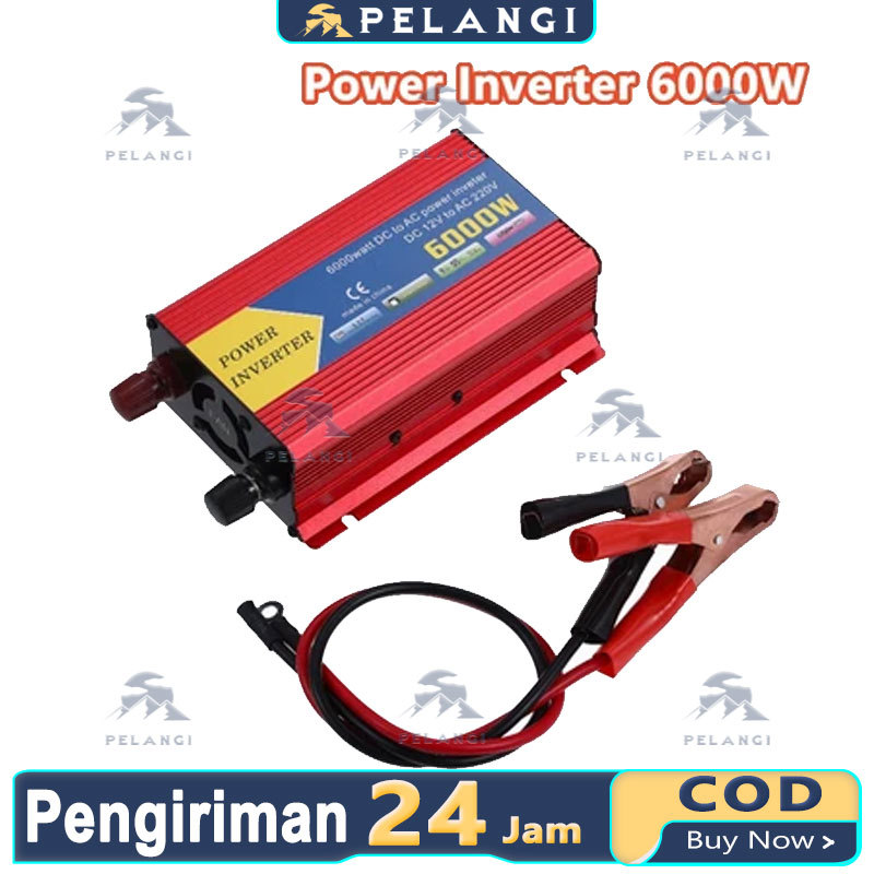 Inverter 6000 Watt Power Inverter DC AC Aki listrik Serbaguna Besaar 6000W Universal Inverter Mobil
