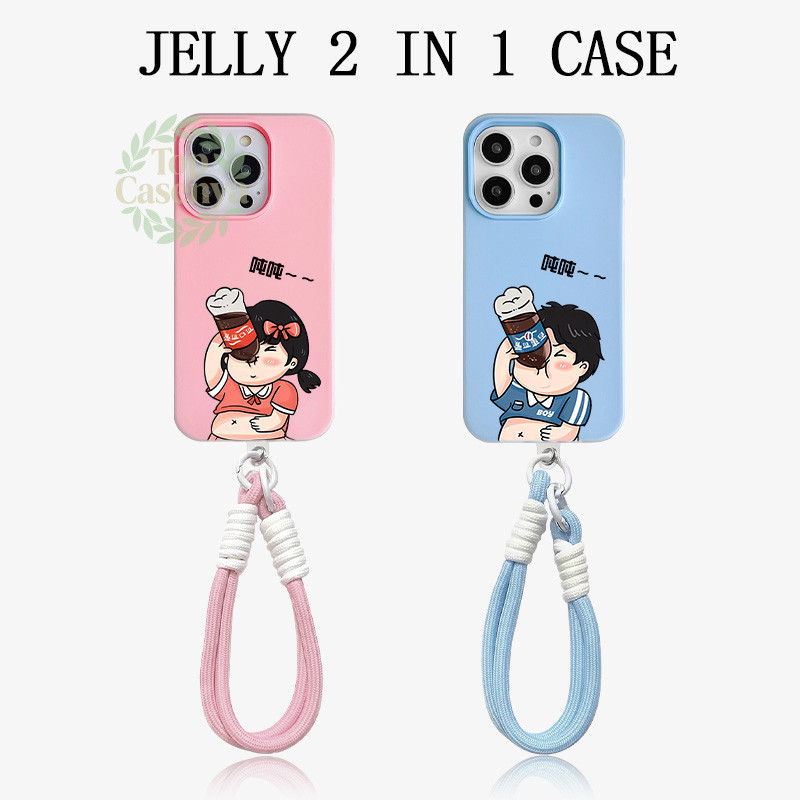 Terbaru Jelly 2 In 1 Couple Premium Coca-Cola Dan Pepsi-Cola Case Redmi 15C 15 Note 14 4G 5G A5 13C 