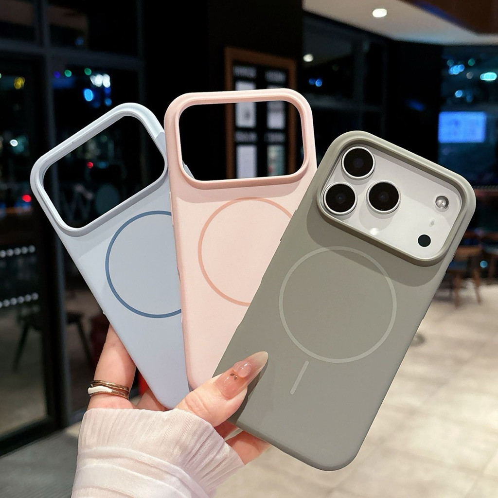 SOLID LIQUID SILICONE MAGNETIC MAGSAFE CASE FOR IPHONE 13 14 15 16 PLUS 17 PRO MAX AIR