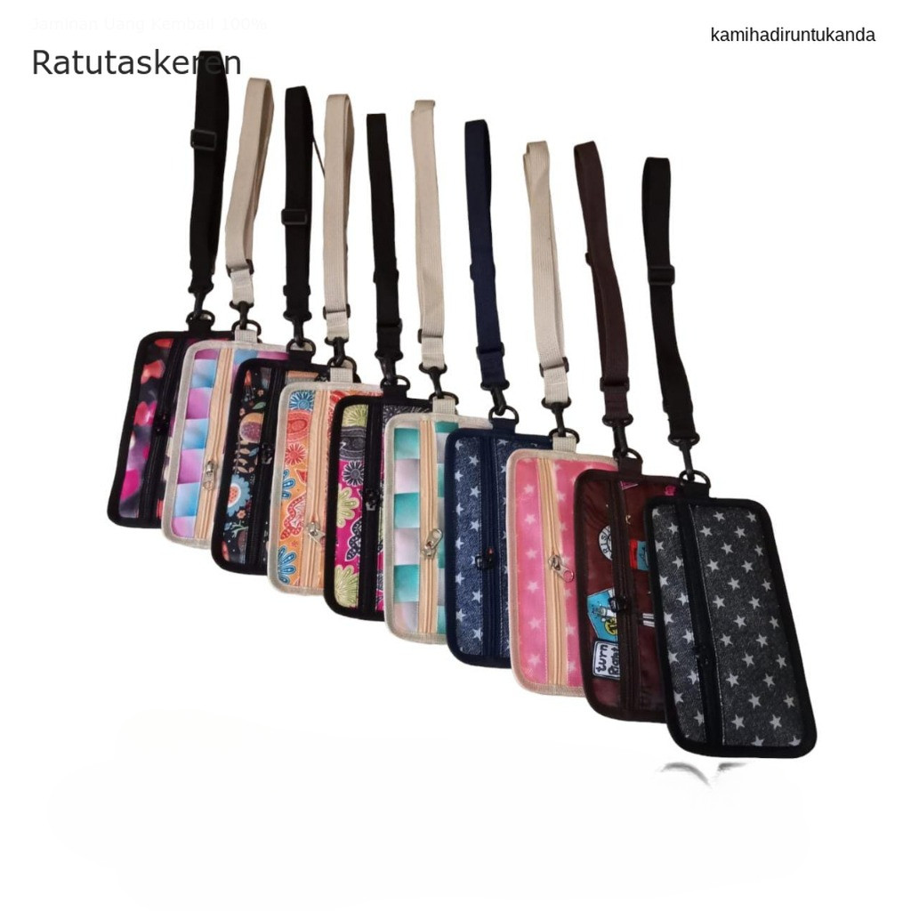 Tas hp kartu Uang Zamzam1225 motif Dompet Hp Tas Leher Pria/wanita Terlaris Keren