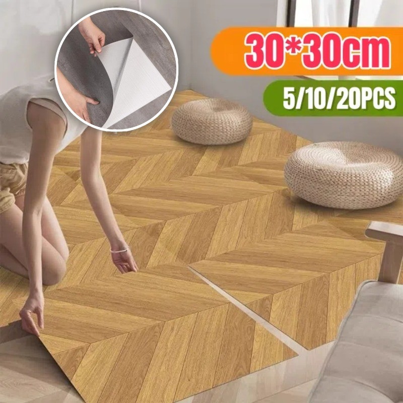 Easy To Peel and Stick Wall Panels Self-adhesive Flooring Sticker Y for Bedroom Decoration Wood Grai