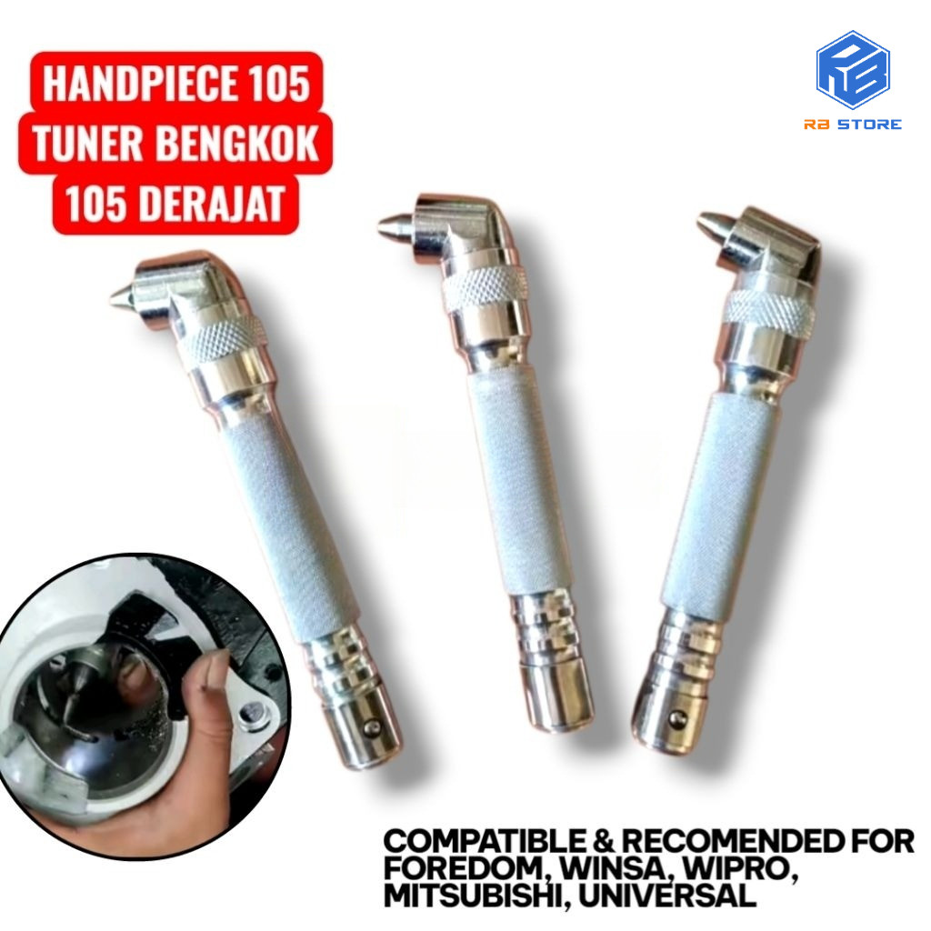 Tuner bengkok 105 handpiece pnp winsa foredom bkn spr TUNER BENGKOK 105 HANDPIECE