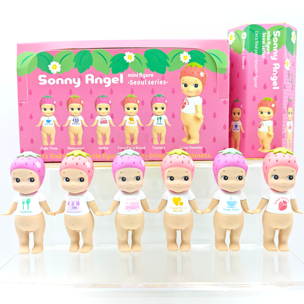 Sonny Angel Blind Box Toys Seoul Series Anime Action Figures Ornaments Strawberry Dolls Fans Childre