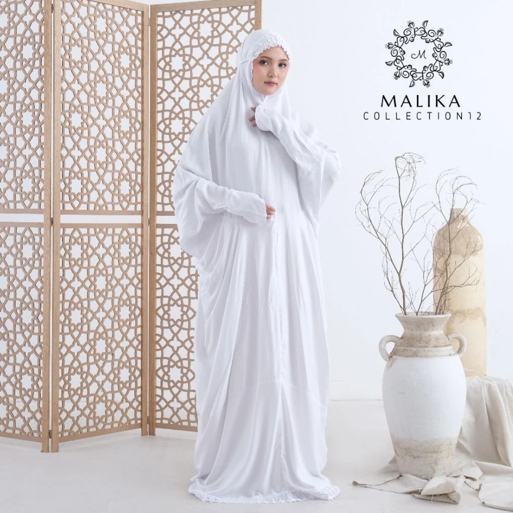 Mukena Dewasa Terusan Rayon Twill Premium Mukena Lajuran Renda Mewah