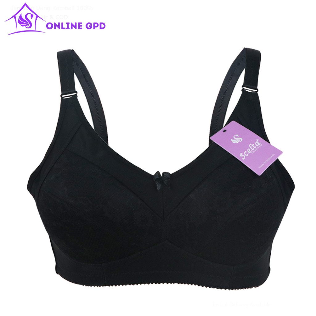 Scelta ITC Cempaka Mas Basic Sport Bra Tanpa Kawat Bh Olahraga Kait Lebar Scnc 066