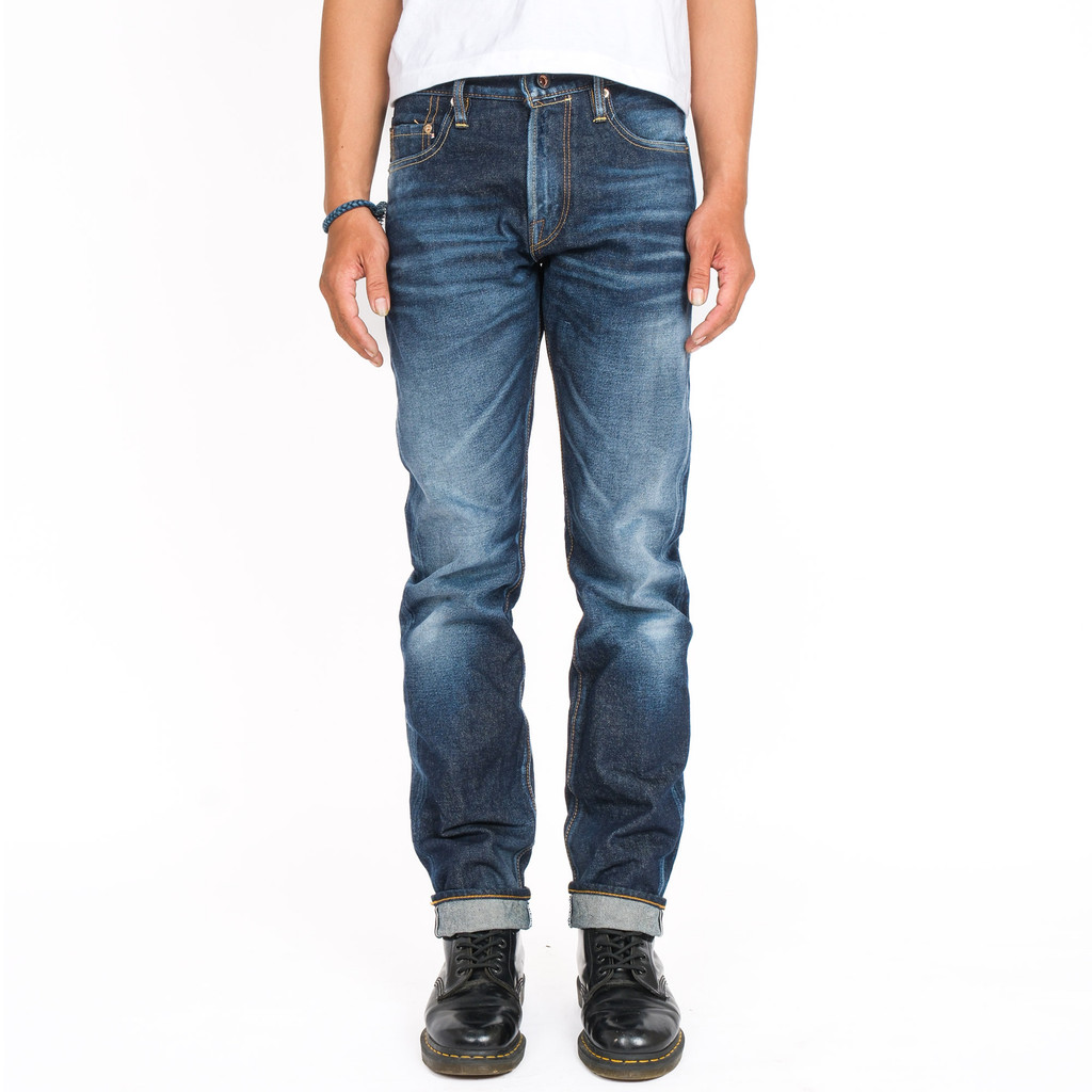 Bespoke Project - Celana Denim Pria Sable Selvedge Wash Slim Straight