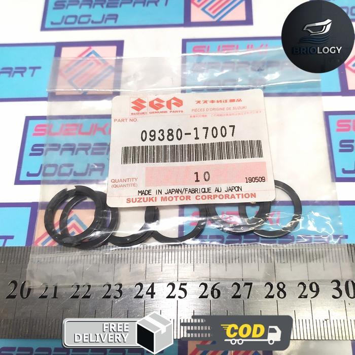 BRIOLOGI - 09380-17007-000 Circlip Gear Rasio Transmissi Suzuki Smash Titan Ori