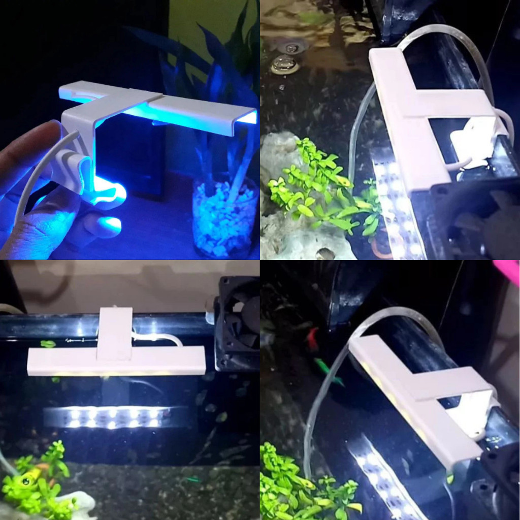 lampu led aquarium mini 5v banyak pilihan warna dan ukuran jumlah mata buat aquarium , aquascape / L