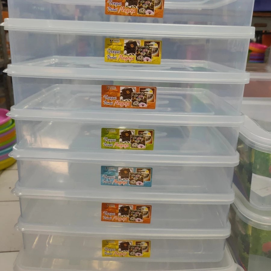 TERLARIS Tempat / Box Donat / Brownies Nagoya Tantos 5215 Plastik