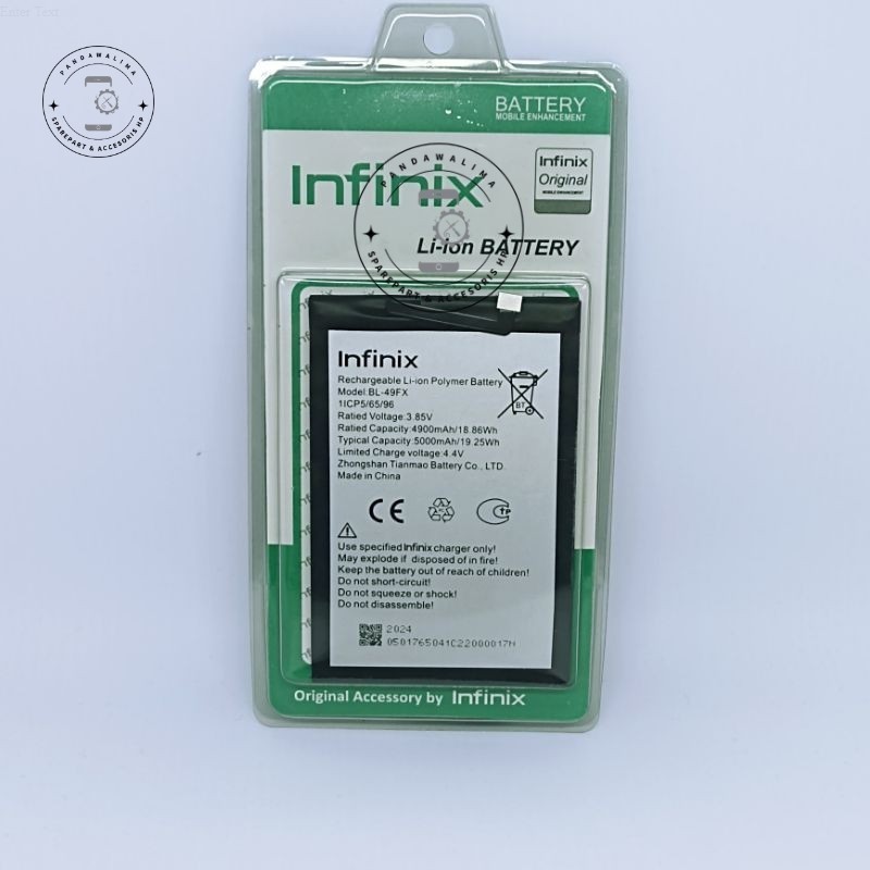 BATRAI BATRE INFINIX HOT 8 /HOT 12I/HOT 20I BL49FX FOR BATRE BERKUALITAS ORIGINAL
