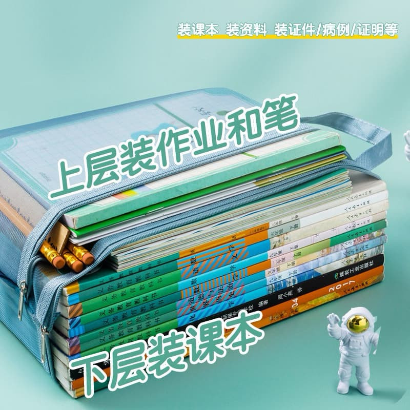 Tas Map Zipper A4 - Map Document Jaring Zipper - Map Buku Jaring Transparan