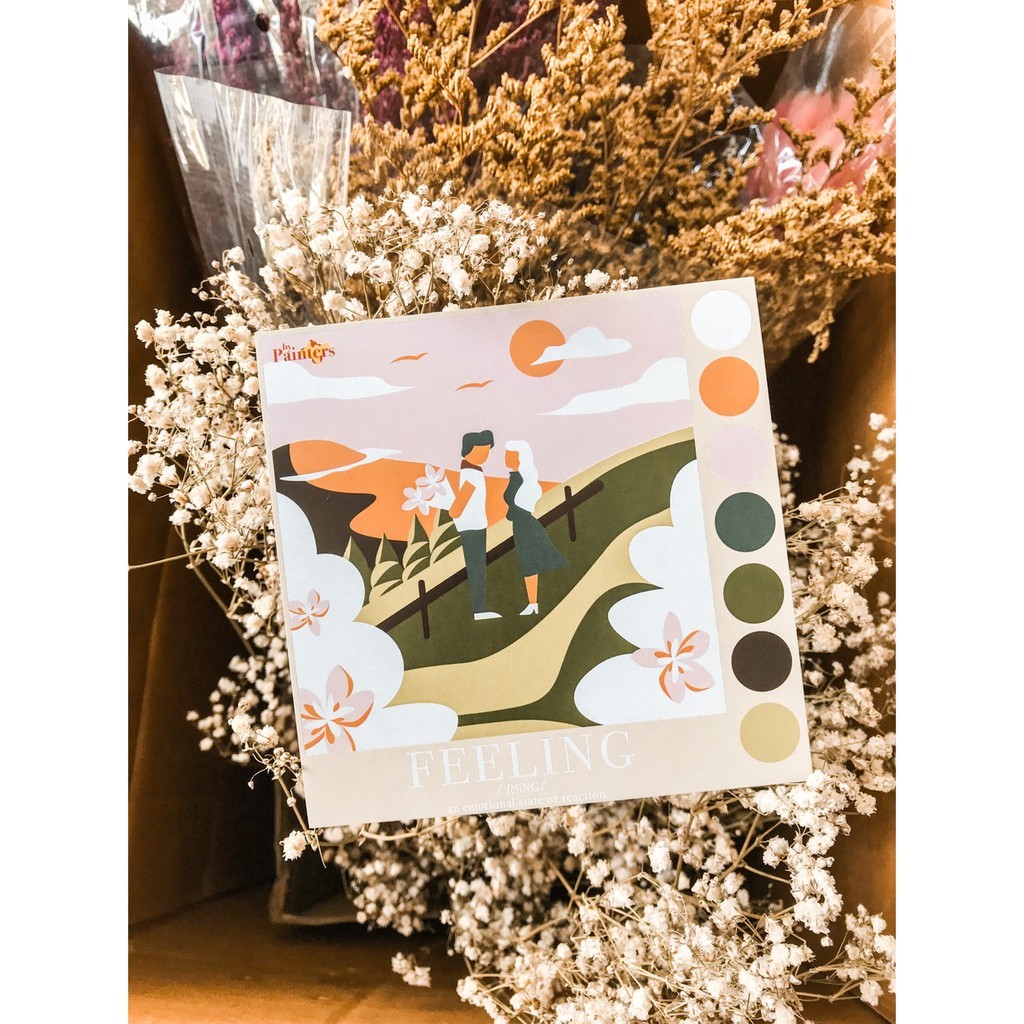 TERLARIS Paint By Number [Feeling] | ByPainters | Painting Set | 20x20cm Canvas & 7 Colour | Kit Mel