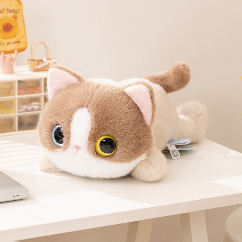Cute Big Eyes Cat Plush Toy Realistic Texture Soft Simulation Cat Plush Doll 20/40cm Lifelike Kitten
