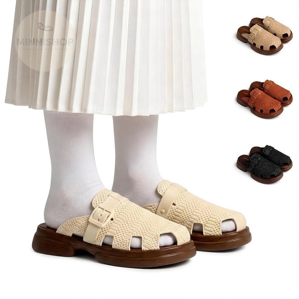 Sandal Slop Wanita Platfrom Fisherman Mule Sol Eva Lentur & Anti Slip Premium ZELIA
