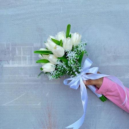 [Hello.Missflorist] Bouquet Bunga Tulip Lily Artificial wedding
