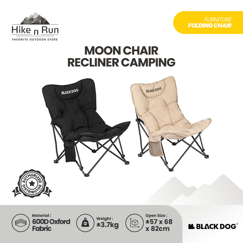 Blackdog Kursi Lipat Portable Outdoor Sandaran Tinggi CBD2550JJ067 Folding Butterfly Chair Moon Chai