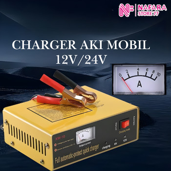 Charger Aki Mobil Intelligent Battery Charger 12V/24V 15A