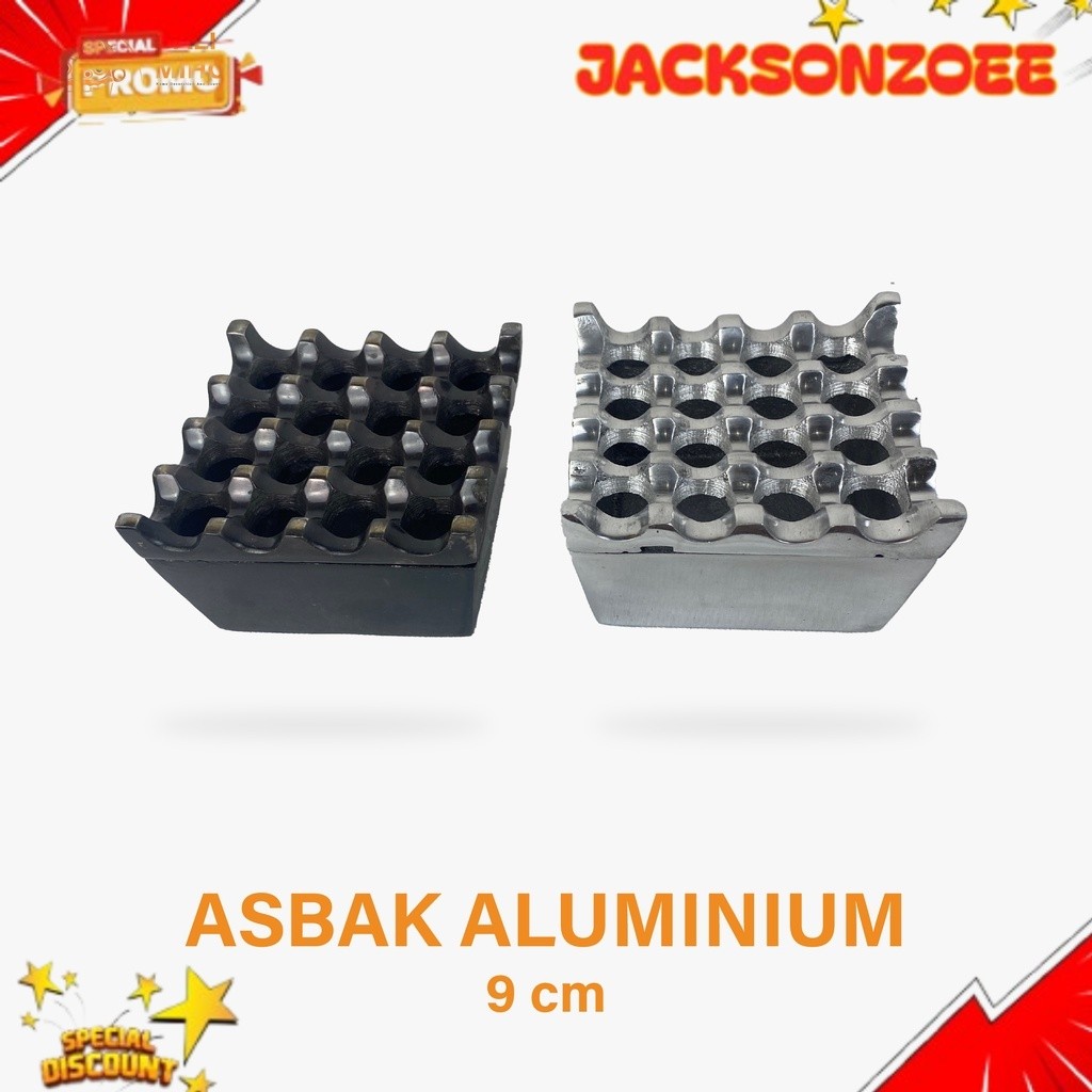 Asbak Aluminium 16 Lubang - Asbak Rokok Aluminium - Asbak Besi - Asbak alloy - Asbak Unik - Asbak Ro