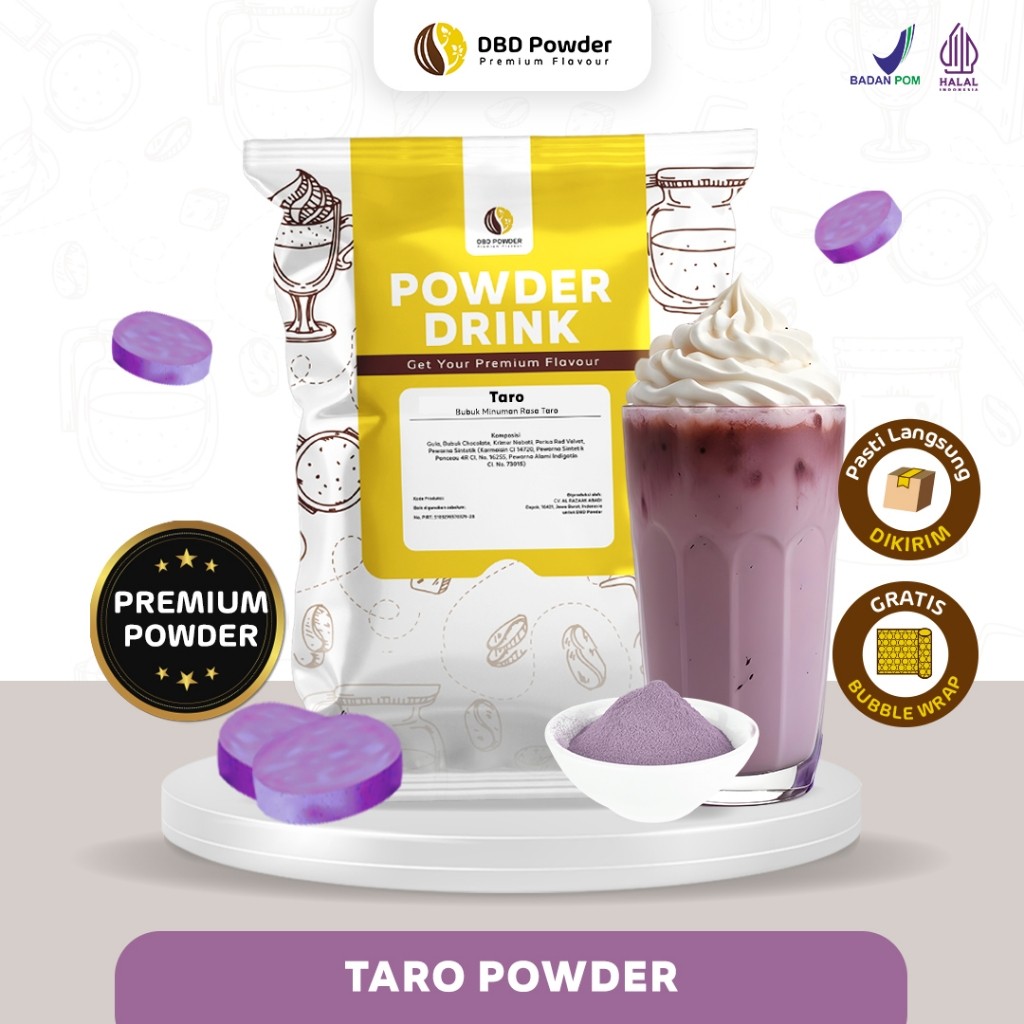 [PREMIUM] Bubuk Minuman Taro  - Powder Taro Milkshake