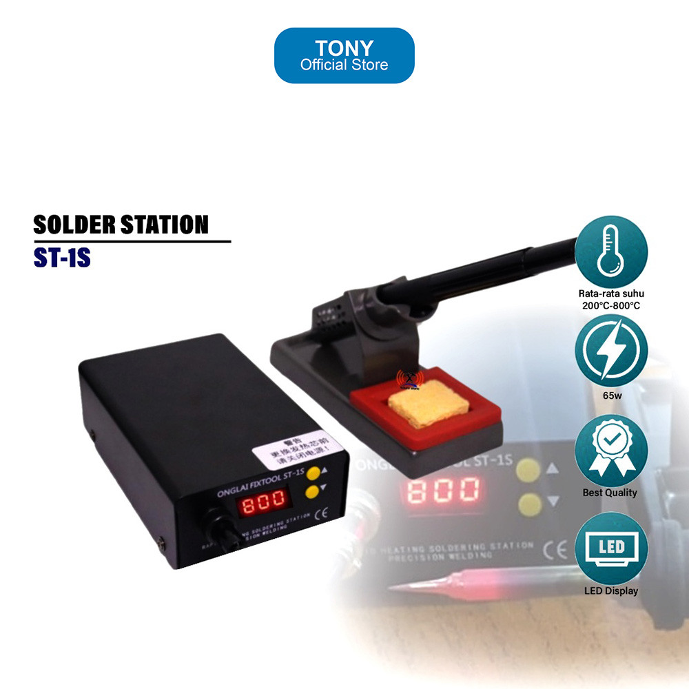 Solder Station ONGLAI ST-1S - Digital Soldering Iron Station Original - ST-1S