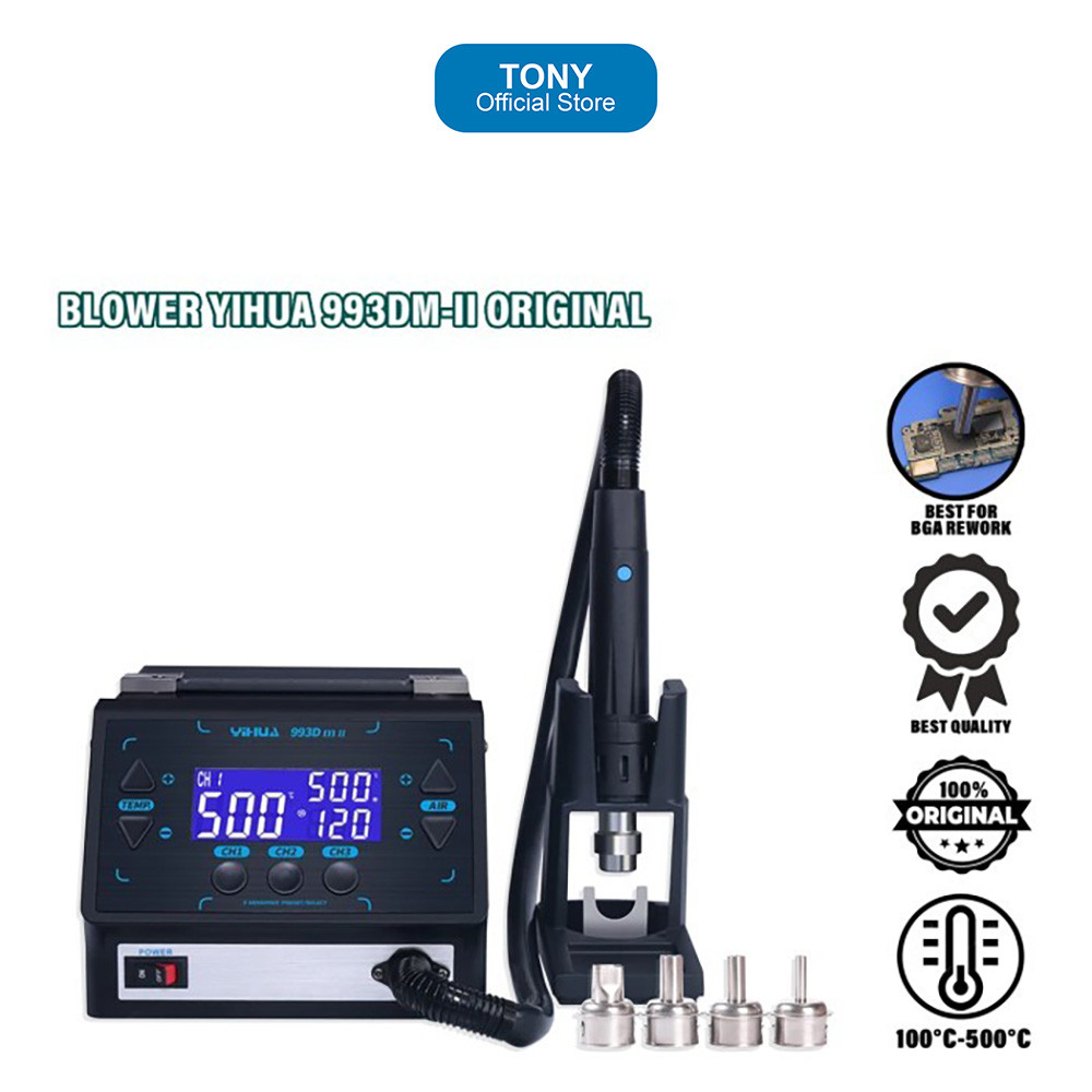 Blower YIHUA 993DM-II - Intelligent Digital Display Rework Station - 993DM-II