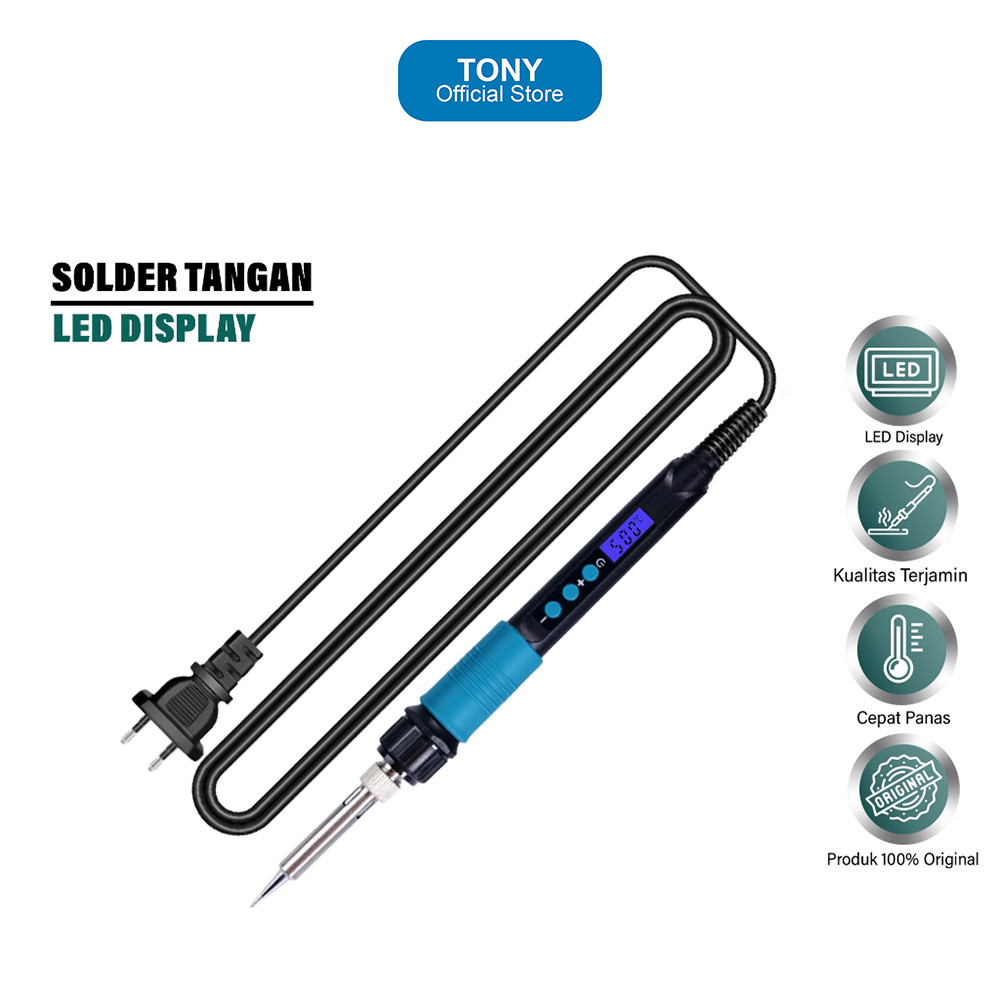 Solder Tangan YIHUA 928D-I - Digital LED Display Soldering Iron - YIHUA 928D-I