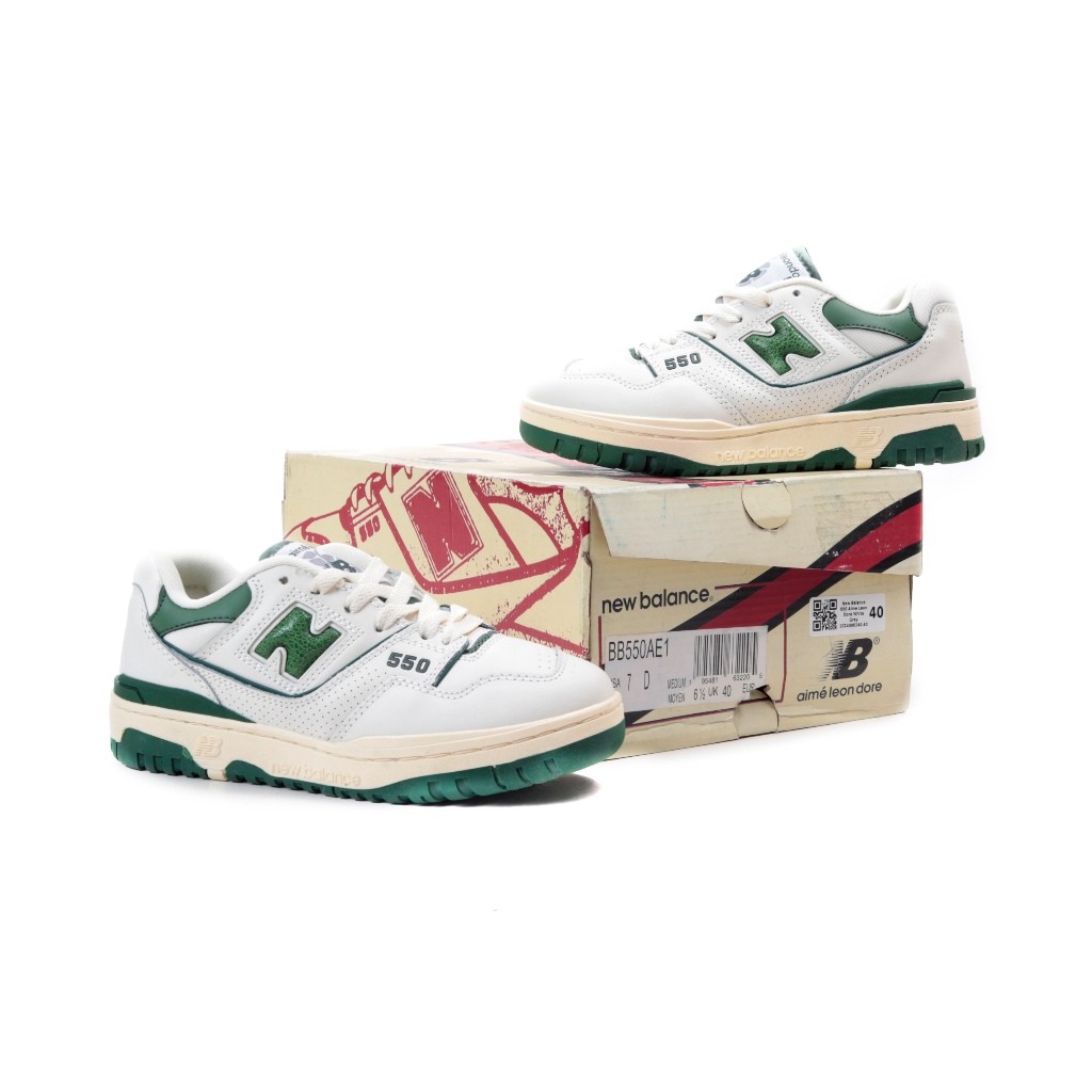 Sepatu  New Balance 550 X Aime Leon Dore White Green