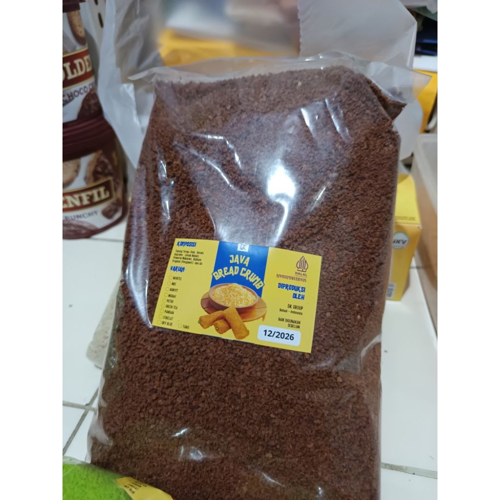 ReadyPanir / Tepung roti risol warna Coklat merk Duos / Javabreadcrumbs 1kg