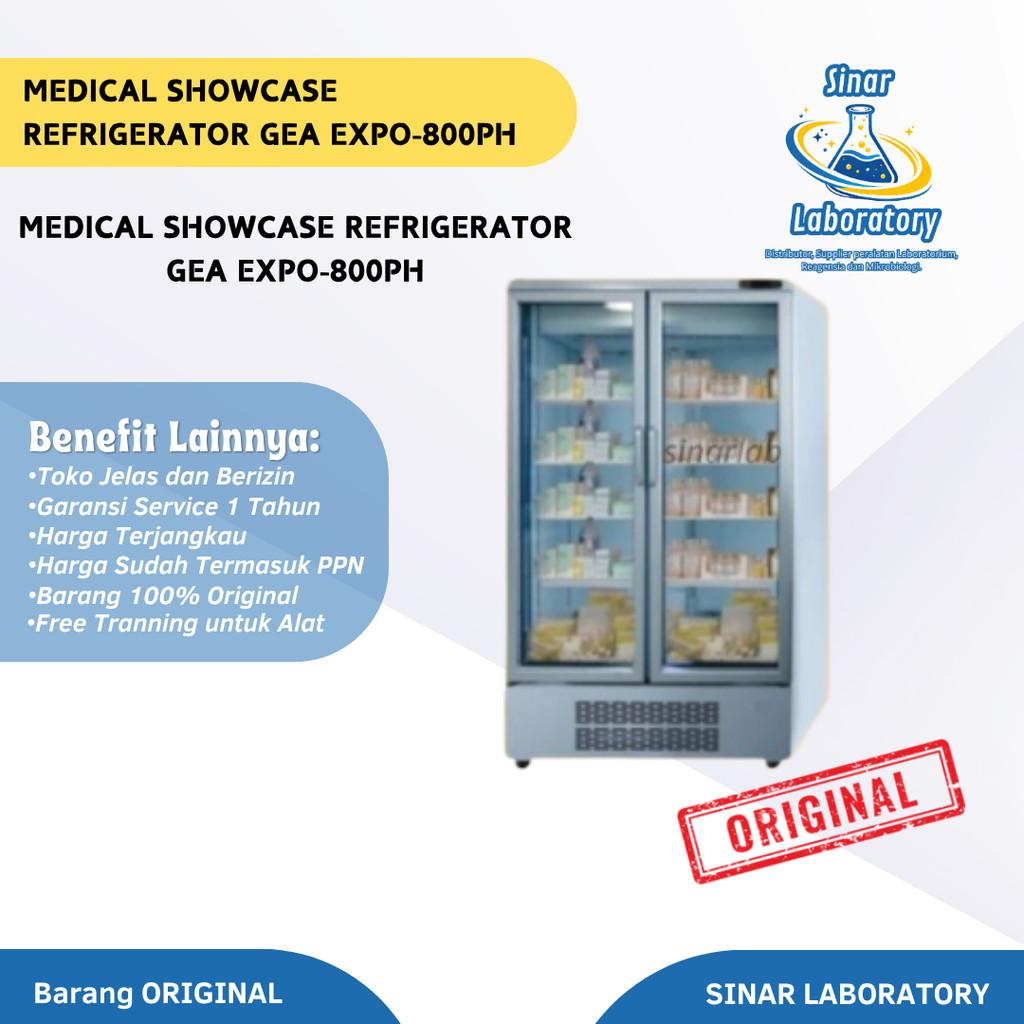 Medical showcase pharmaceutical refrigerator GEA EXPO-800PH