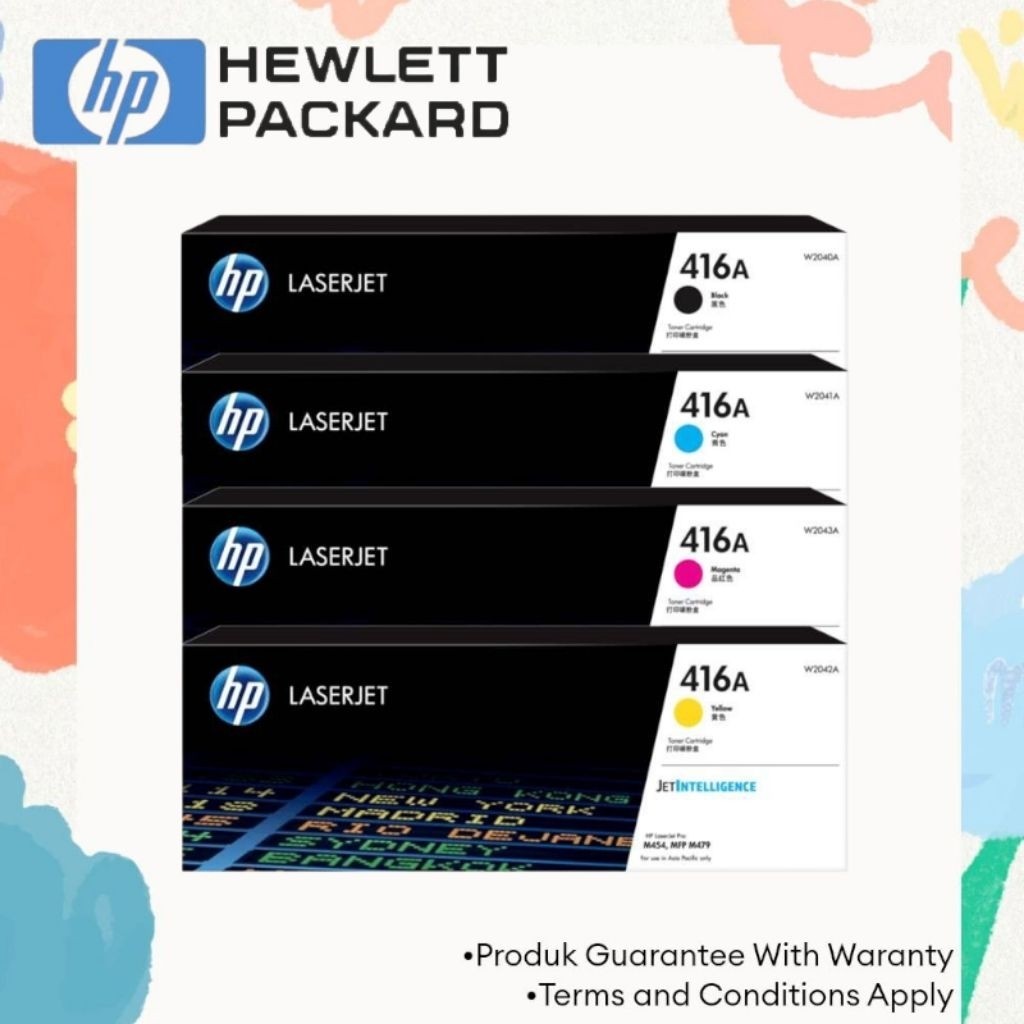 TONER HP LASERJET 416A BLACK & COLOR